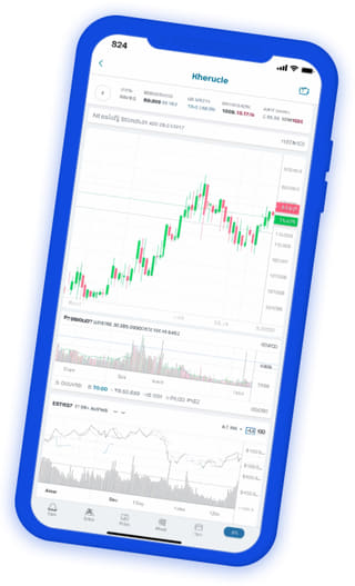 Live porteføljeoversikt i Rentningsel sin kryptovaluta-handelsapp
